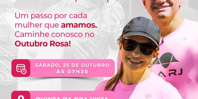 Caminhada do Outubro Rosa reforça a importância do autocuidado e da prevenção